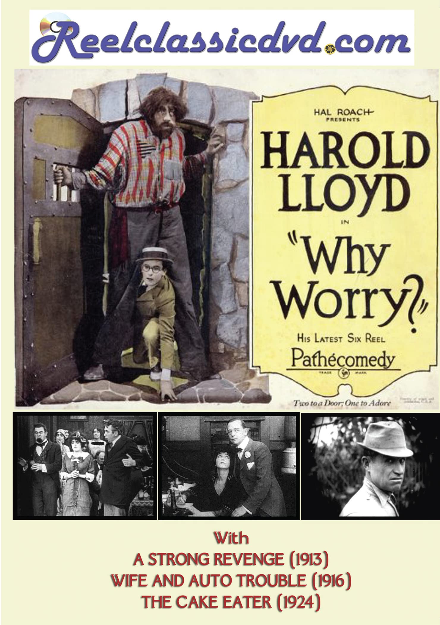 Why Worry 1923 en DVD con cortos clásicos de 1913 a 1924 importados de USA