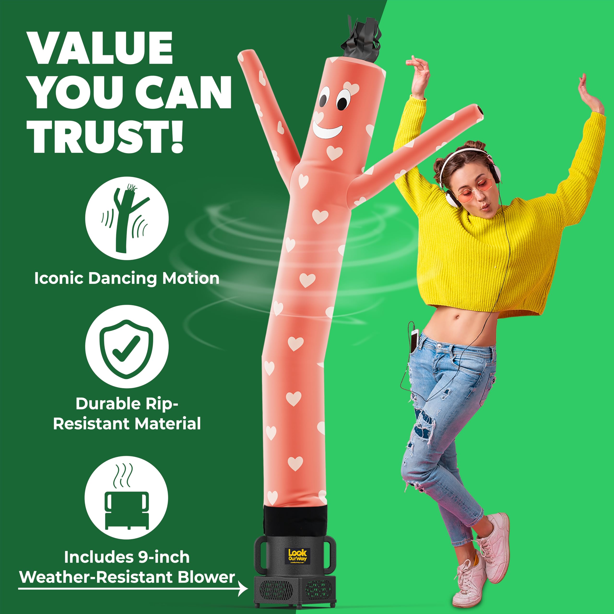 Amazon.com: LookOurWay Air Dancers Wacky Waving Inflatable Tube