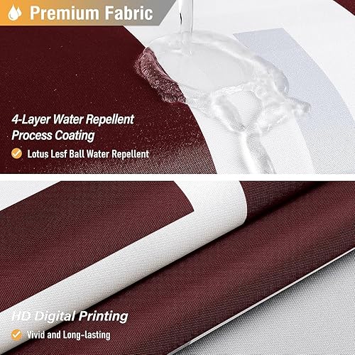 Miniatura 10 de BTTN Cortina de ducha de tela extralarga, 72 x 84 pulgadas de largo, juego de cortina de ducha de tela geométrica impermeable con 12 ganchos,