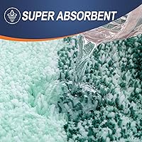 Vista 55 de OLANLY Juego de 2 alfombras de baño de 2 piezas, alfombras de baño de microfibra suave y absorbente y alfombra de inodoro con contorno