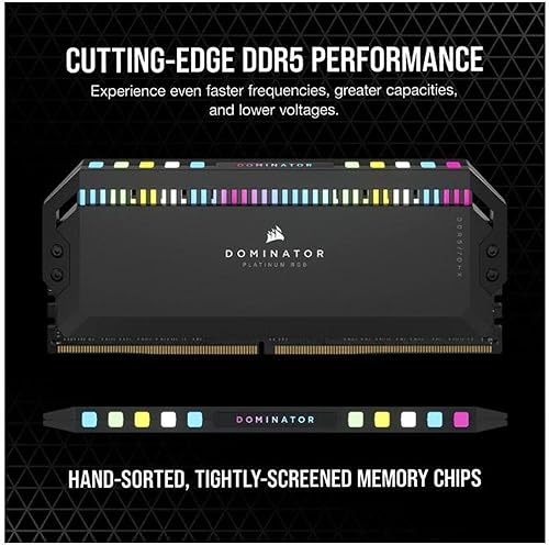 Miniatura 3 de CORSAIR DOMINATOR PLATINUM RGB DDR5 RAM 32 GB (2 x 16 GB) 5200 MHz CL40 Intel XMP iCUE Memoria de computadora compatible - Negro (CMT32GX5M2B5200C40)