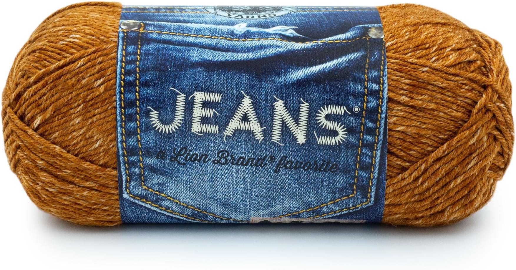Soft Jeans Yarn for Crocheting and Knitting, Top Stitch, 1 Pack