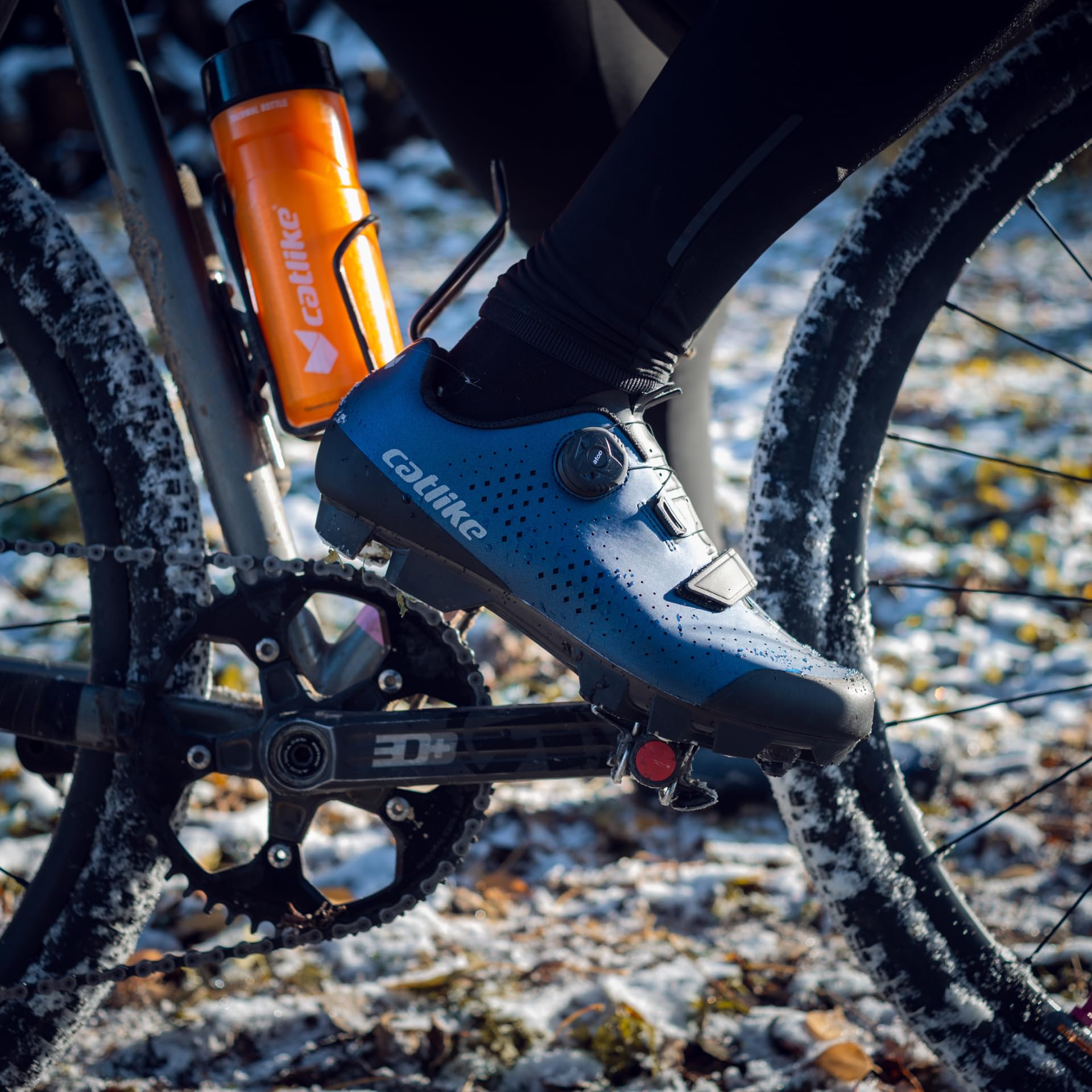 CATLIKE 7200600033 - MTB/XC Schuhe Kompact'o X Größe 44 ATOP-Drehverschluss-System für Männer und Frauen, Klettverschlussriemen Farbe Blau