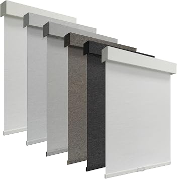 Light Filtering Roller Shades for Windows, Cordless Roller Blinds for Windows, Window Shades for Home, Office, Bedroom, Door, White, 23" W x 84" H