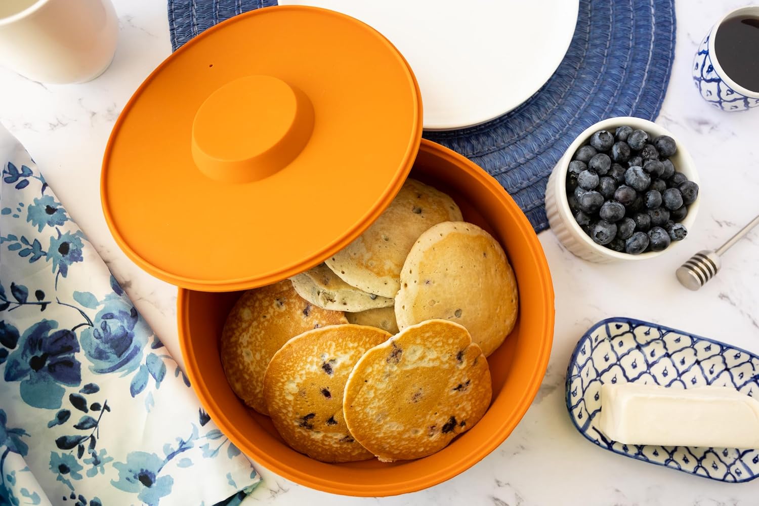 Fox Run Tortilla Warmer and Steamer, Silicone, Oven and Microwave Safe, 8.6"