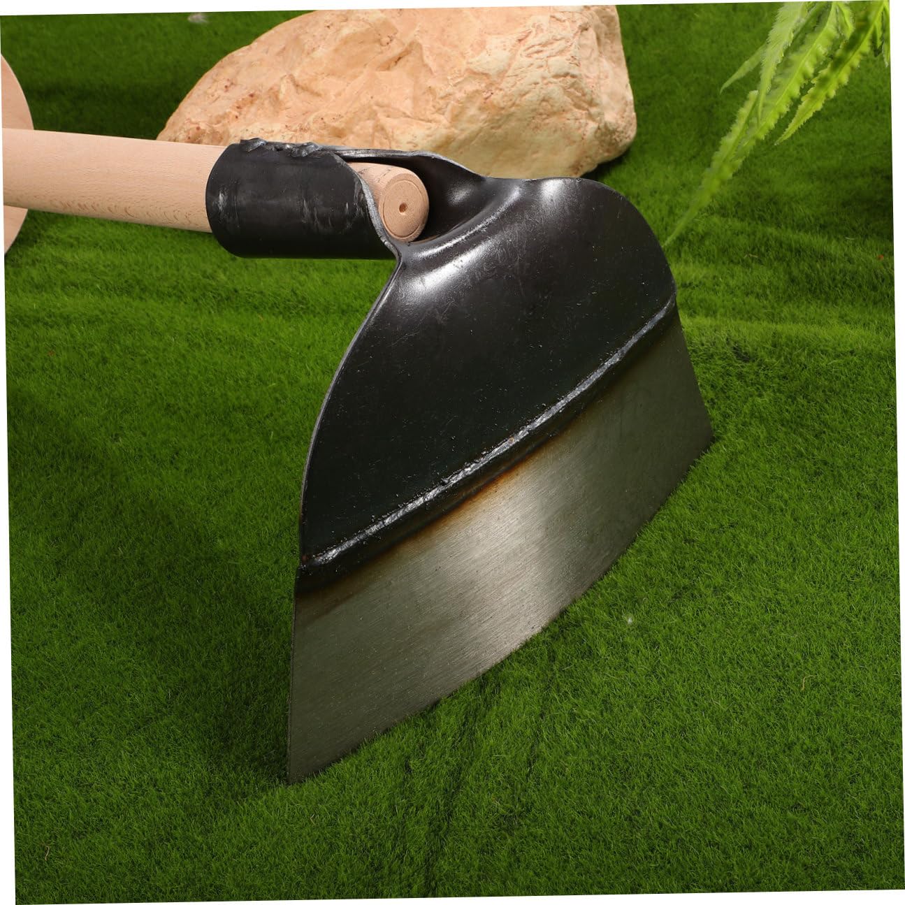 SHINEOFI Azada de Acero para Deshierbe sin Mango, Herramienta de Jardinería Sólida Jardineros y Agricultores que Ahorra Energía
