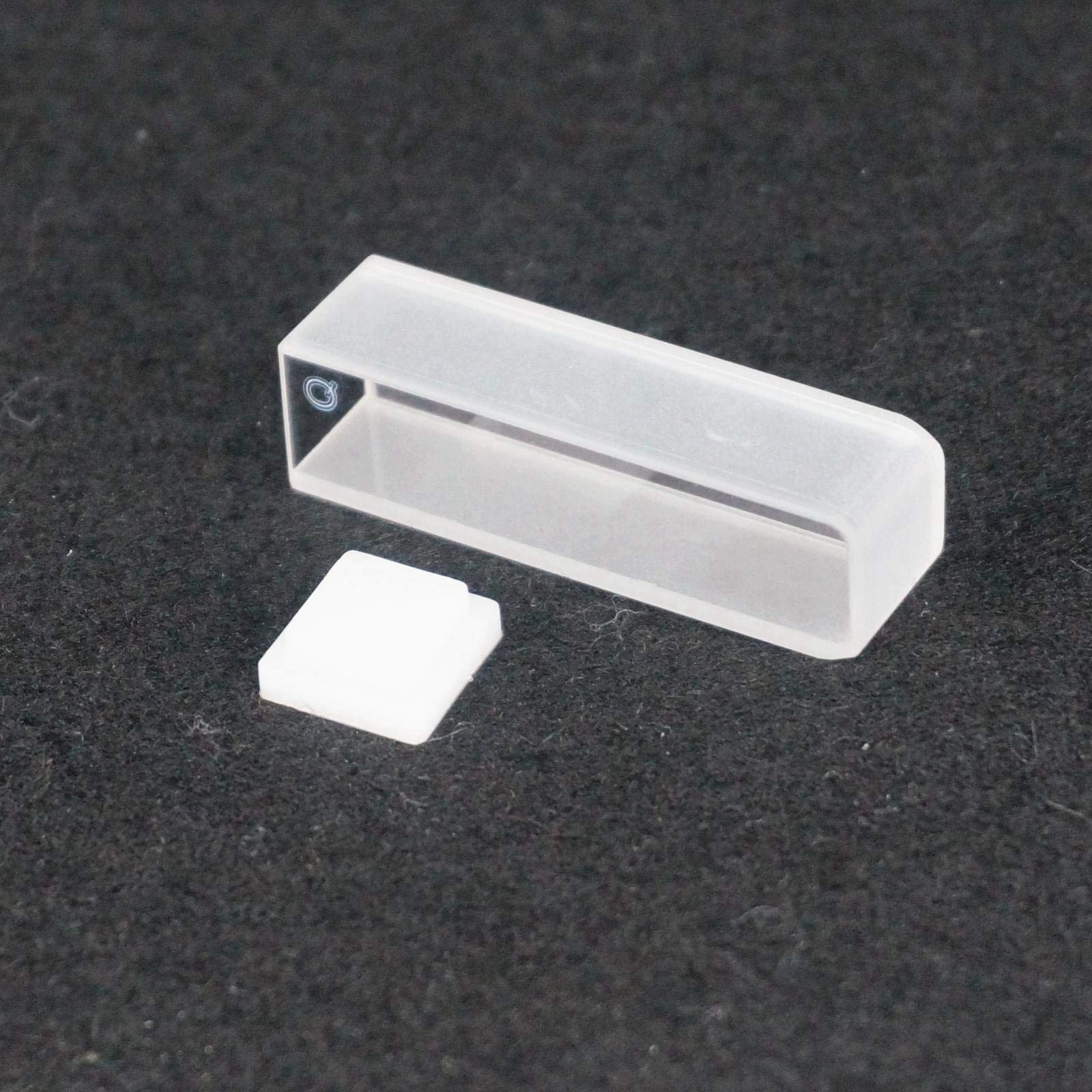 2 cuvette al quarzo JGS1 con coperchio, lunghezza del percorso 10 mm, for spettrofotometri