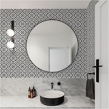 Transform Grecian Black Peel and Stick Wallpaper