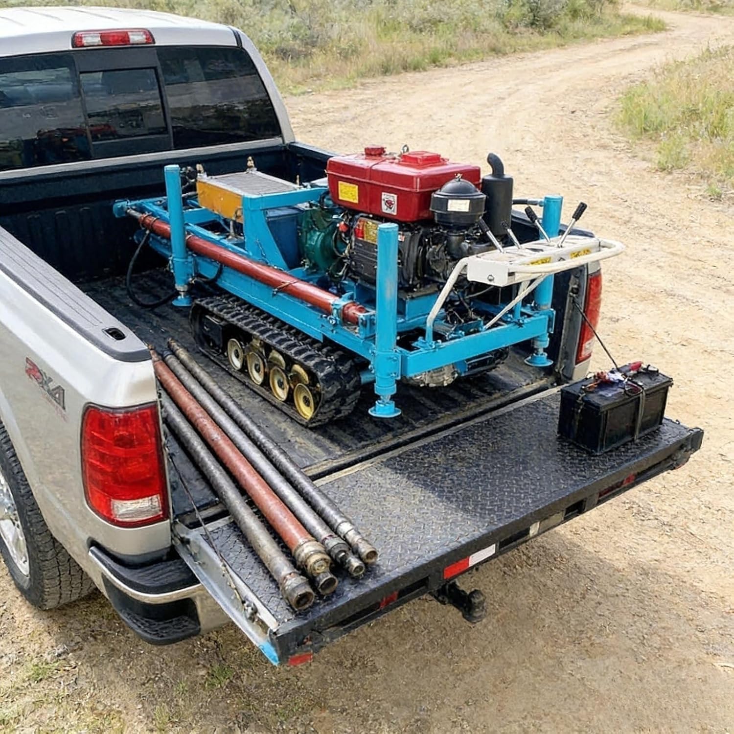 Water Well Drilling Rig Machine for Deep Ground Projects, Mobile Hydraulic Borehole Equipment Suitable for Farms Livestock Watering and Remote Areas