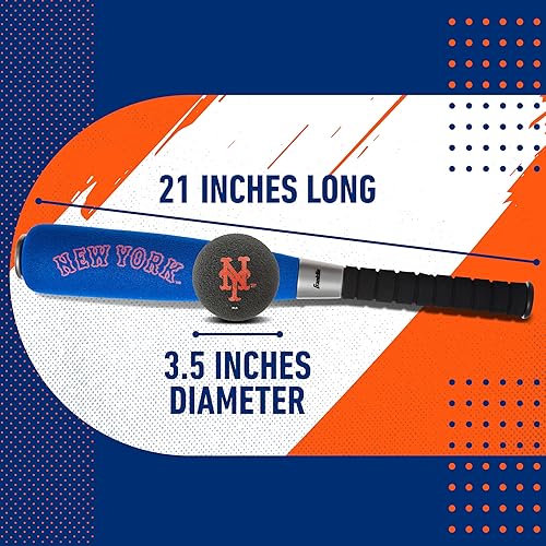 Miniatura 104 de Franklin Sports MLB Bate de béisbol de espuma jumbo + juegos de pelotas, bates de béisbol de espuma de gran tamaño para niños + pelotas de béisbol