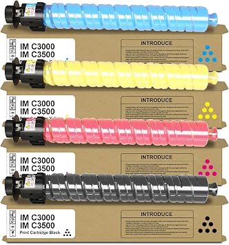 SAIDING IM C3000 IM C3500 IMC3000 IMC3500 Toner Cartridge High Yield | Compatible with Ricoh 842251 842252 842253 842254 for Savin Lanier IM C3000 IM C3500 Printer4 Pack