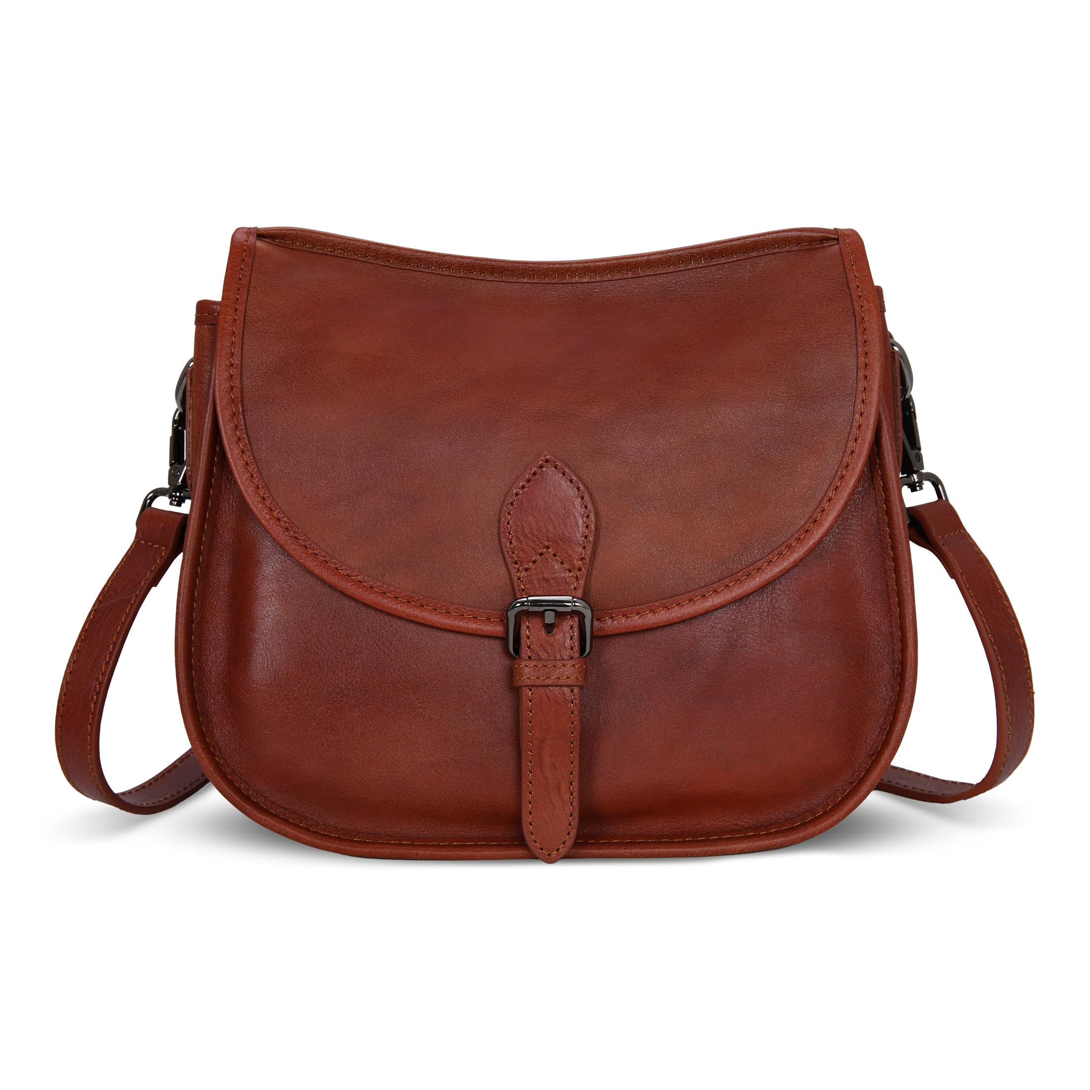 Crossbody Bags Heshe Purse HESHE Leather Shoulder Bag Brown