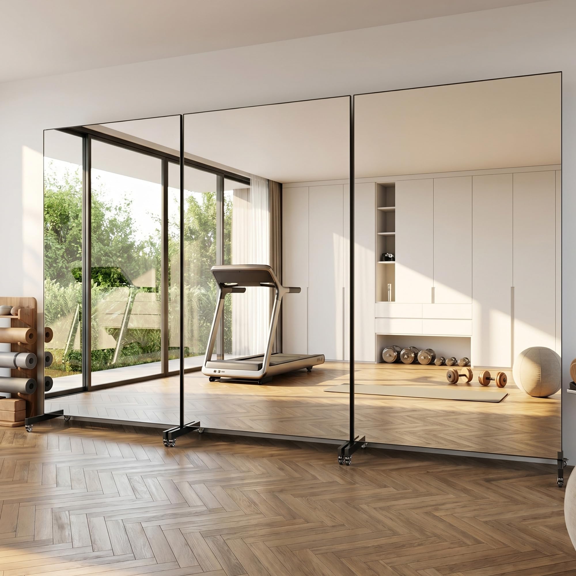 Photo 1 of Suidia 72"x40" Full Length Rolling Mirror