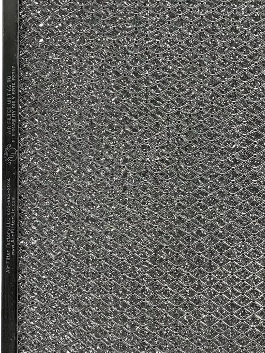 2 Pack for Honeywell F50A1017 HVAC Furnace Aluminum Pre/Post Mesh Filters 12-3/8" x 15-7/8" x 3/8" HVAC Filters