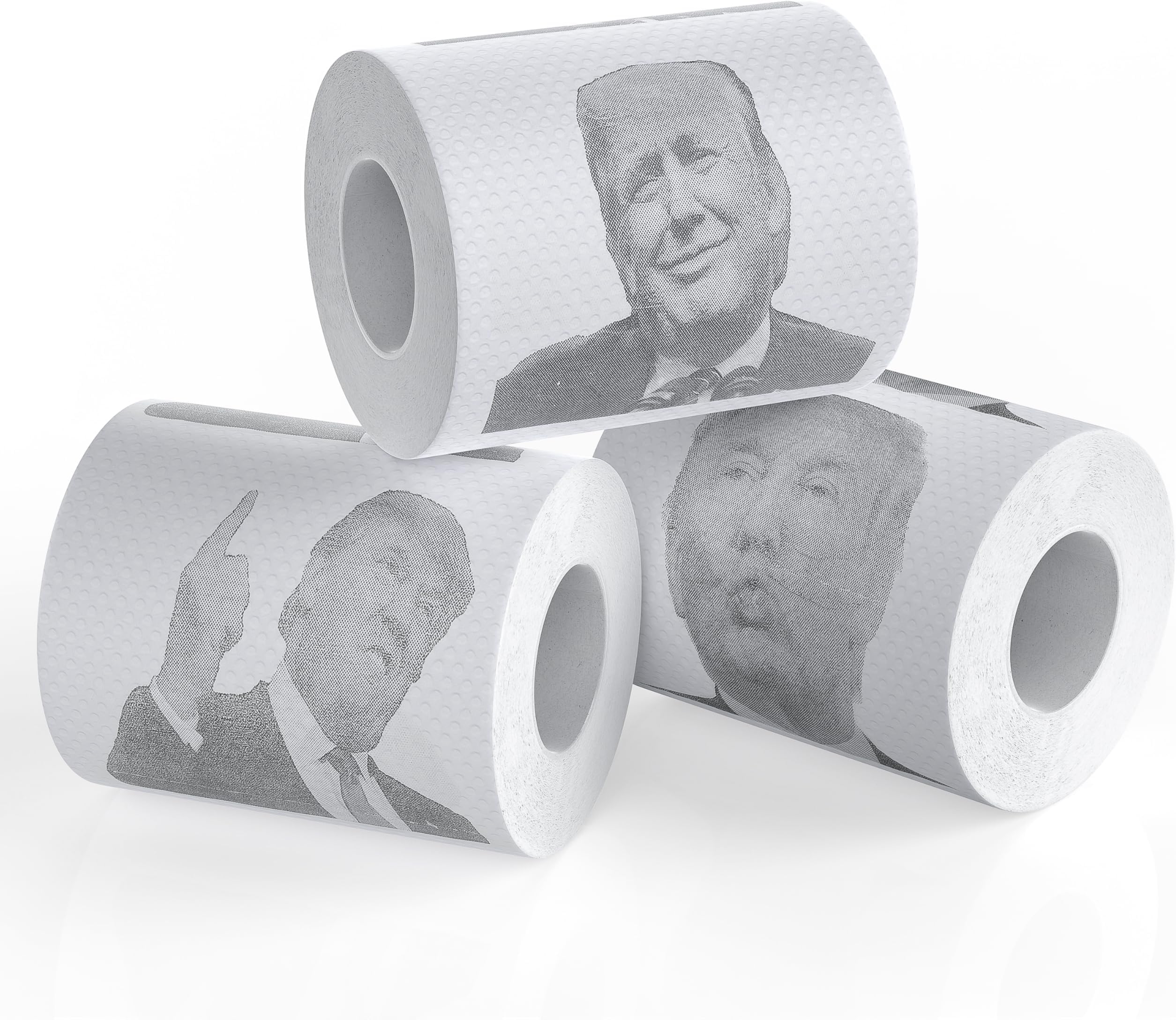 Fairly Odd Novelties Donald Trump Novelty Political Humor Funny Toilet Paper Gag Gift, Set of 3 Rolls.