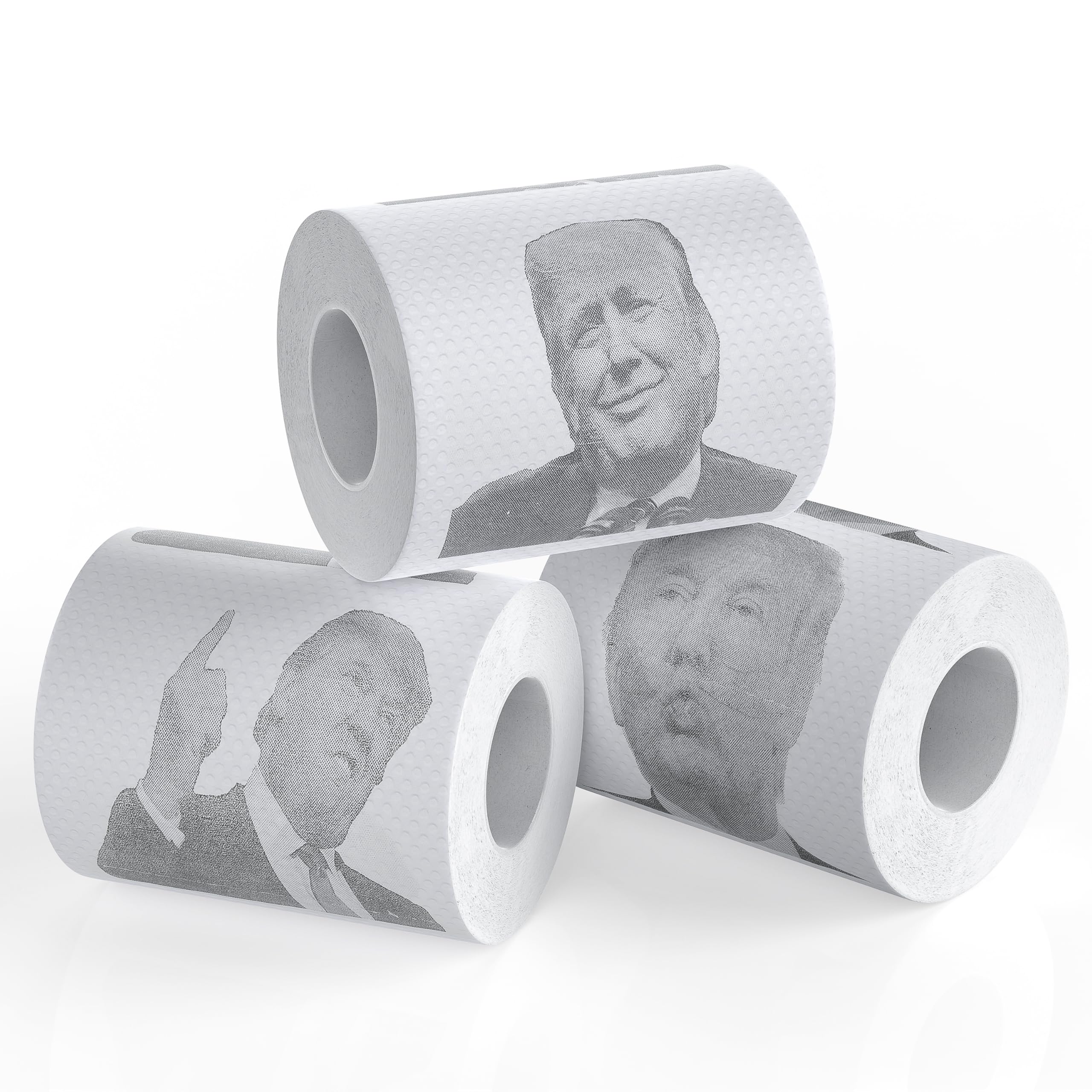 Fairly Odd Novelties Donald Trump Novelty Political Humor Funny Toilet Paper Gag Gift, Set of 3 Rolls.