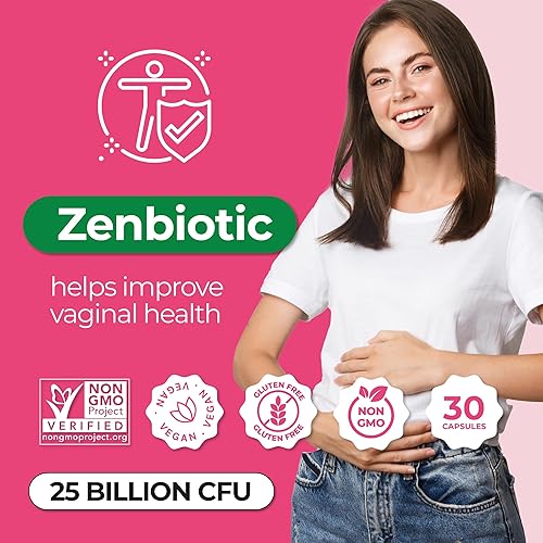 Miniatura 3 de ZENZSUAL Zenbiotic Probiotics Support for Women – 25 mil millones de UFC, apoyo para la salud vaginal y el equilibrio del pH, control de olores y