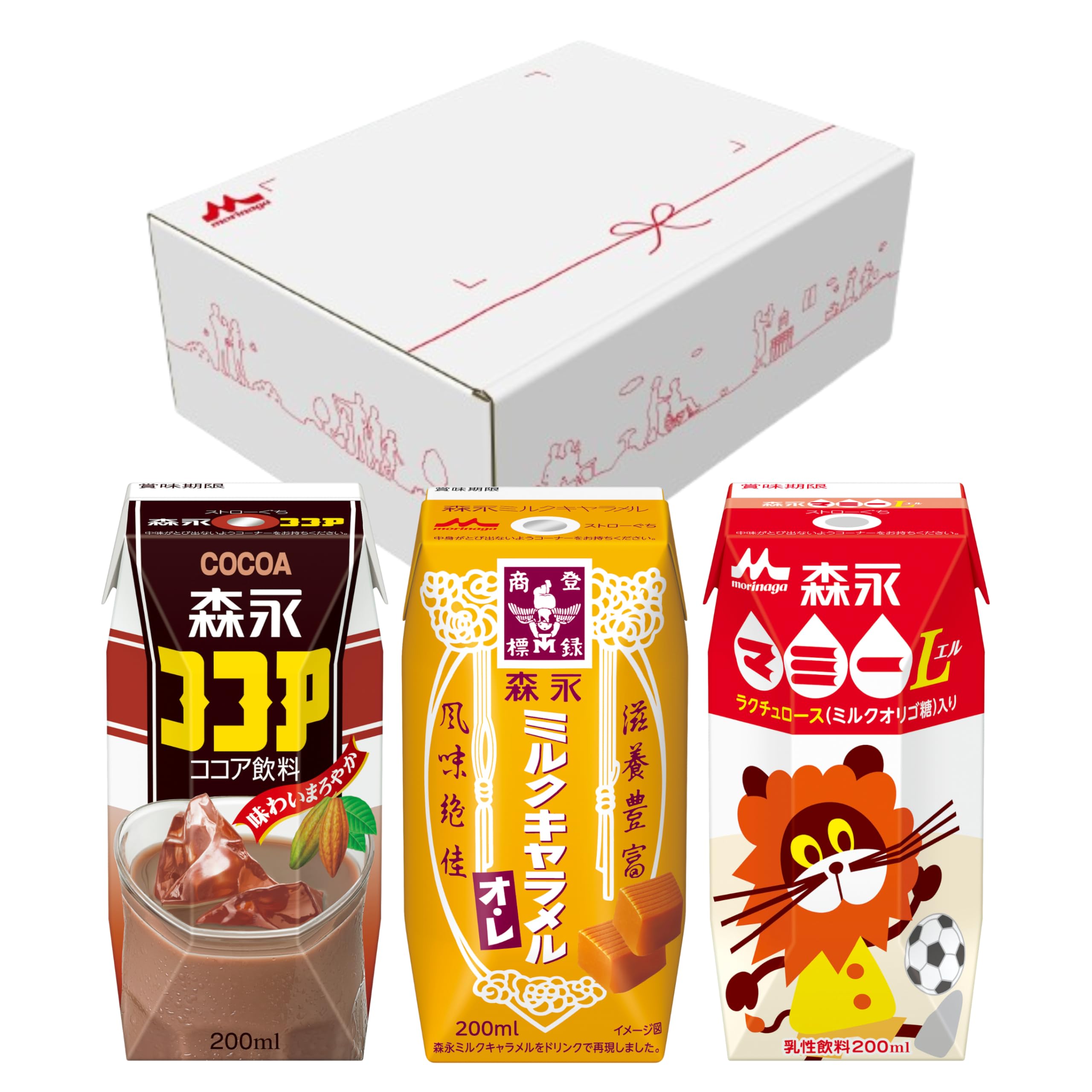 Amazon.co.jp: 森永 懐かしの飲み物 アソート セット 紙パック 200ml 