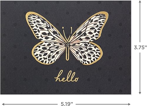 Miniatura 3 de Hallmark Surtido de tarjetas de mariposa (24 tarjetas en blanco con sobres) Thank You, Breathe, Hello