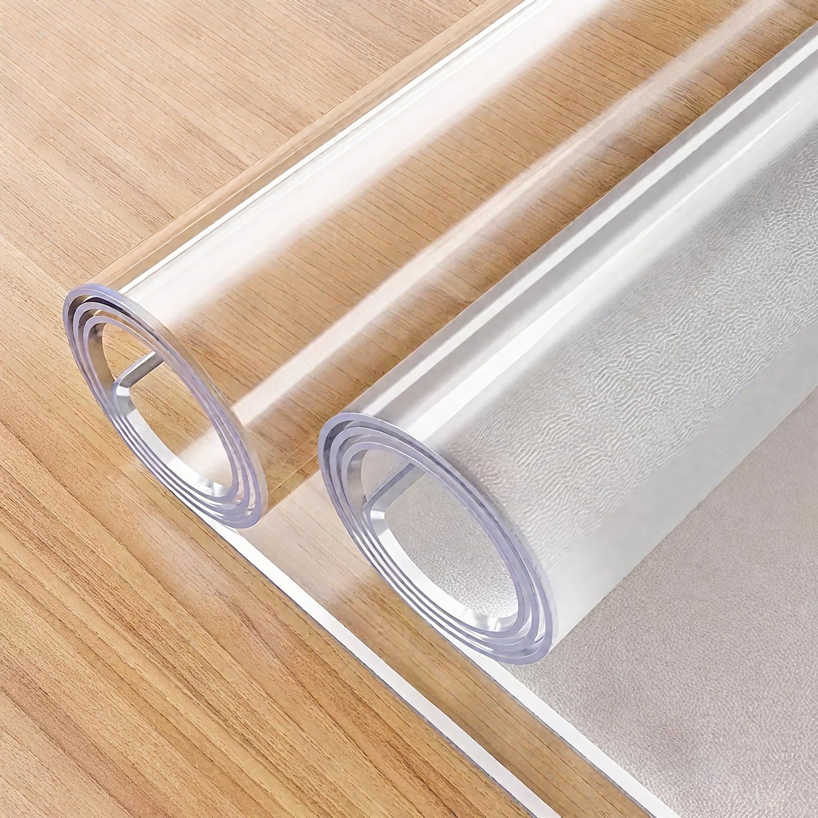 Tovaglia protettiva impermeabile per tavolo da pranzo, cucina, ufficio, 81,3 x 132 cm, in plastica, spessa, per una facile pulizia e in resina