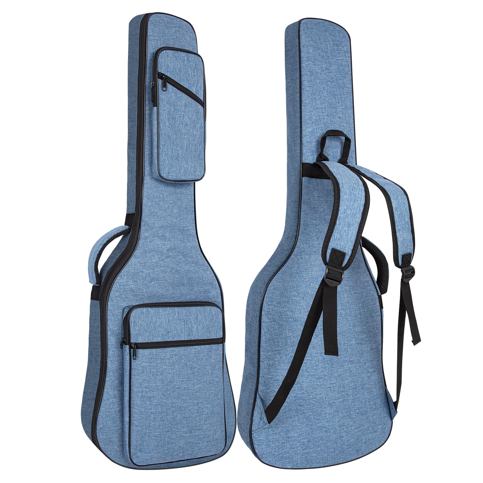 Weiche Tasche für E-Gitarre 99 Zoll mit Taschen und Dicker Polsterung