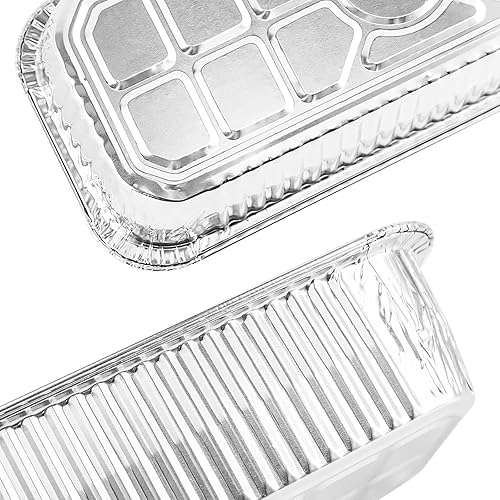 Miniatura 4 de Uniflasy Paquete de 60 forros de bandejas de goteo 6417 para Weber Genesis II 400600 Summit 400600 Summit y SmokeFire EX4EX6EPX6, para plancha Weber