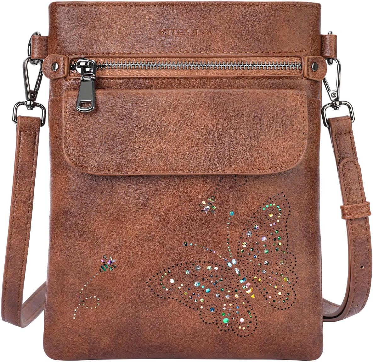 Crossbody Bags for Women Vegan Leather Cross Body Purse with Adjustable Strap Multiple Pockets Shoulder Handbags