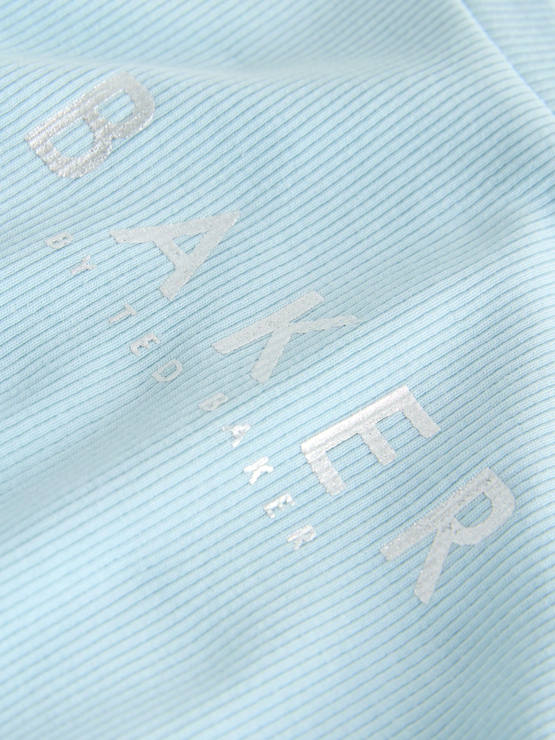 Mädchen Geripptes T-Shirt mit Volants und Shorts im 2-teiligen Set