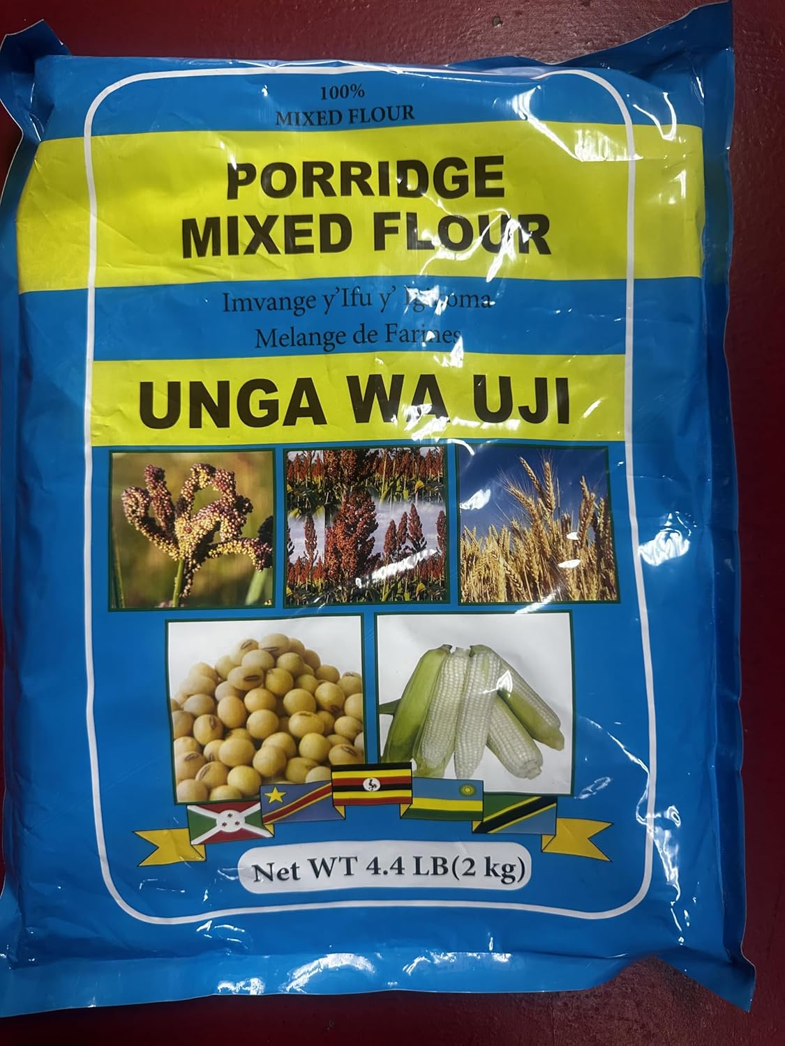 Unga Wa Uji Porridge Mixed Flour, 2kg, Traditional East African Breakfast Grain Blend