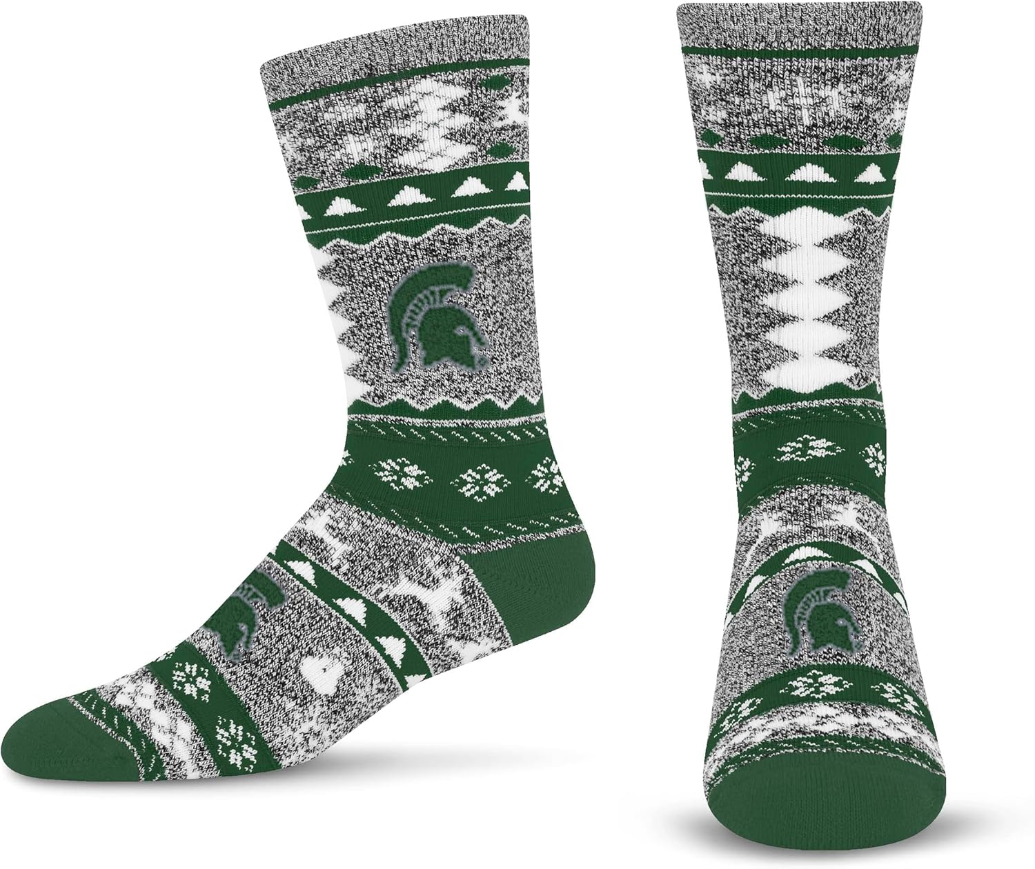 For Bare Feet NCAA unisex-adult Ugly Holiday Sweater Crew Sock Ncaa