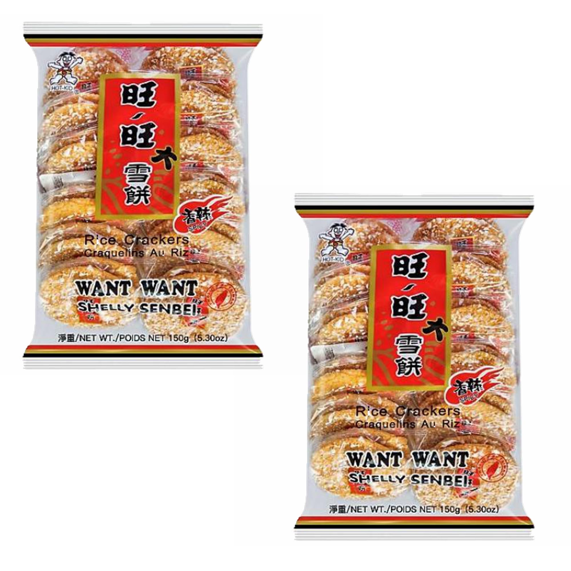 YIJIA | Paquete de Galletas de Arroz Picantes Picantes de 2 x 150 Gr