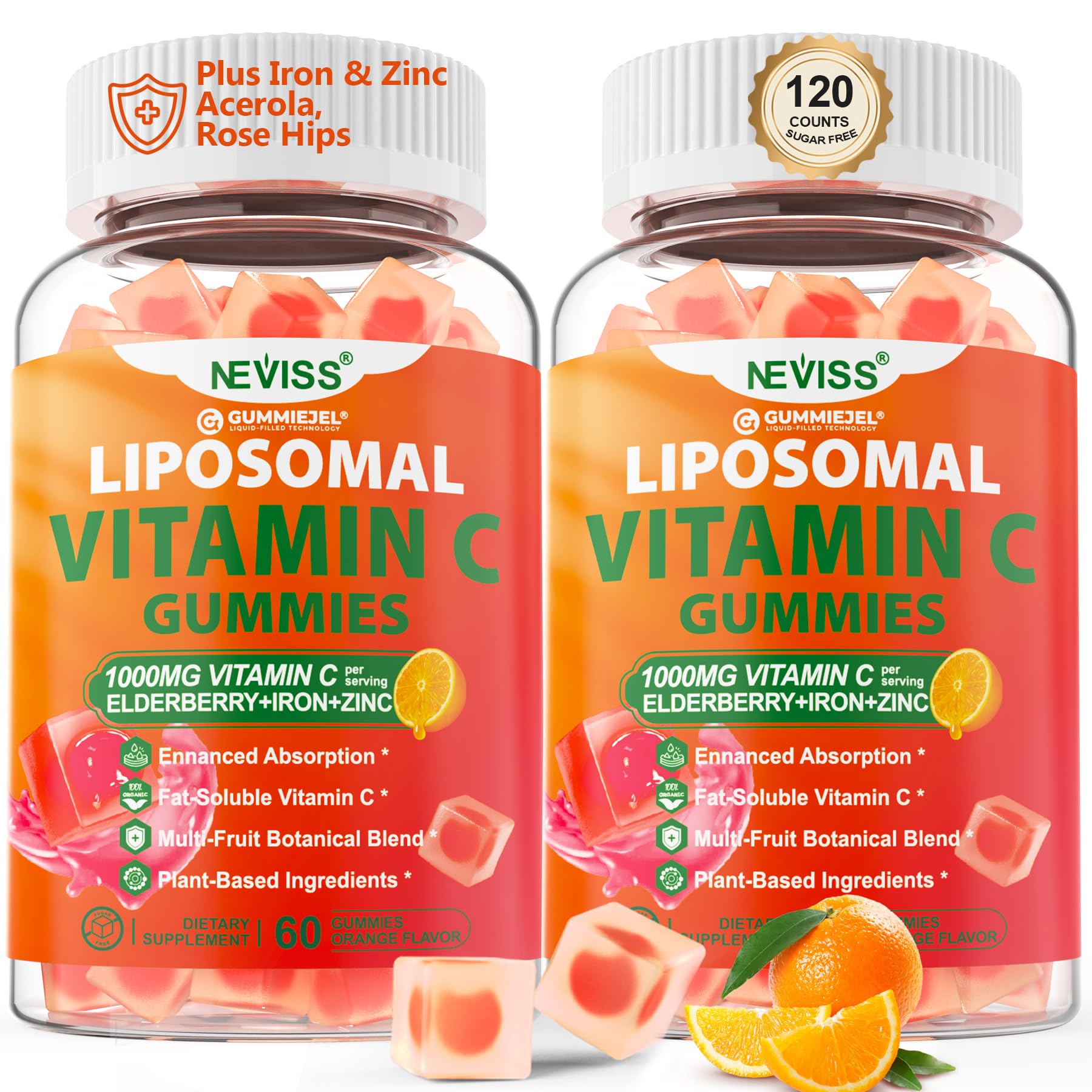 NEVISS Liposomal Vitamin C Gummies for Women and Men, Easy to Chew, 1 Pack — Amazon image 7