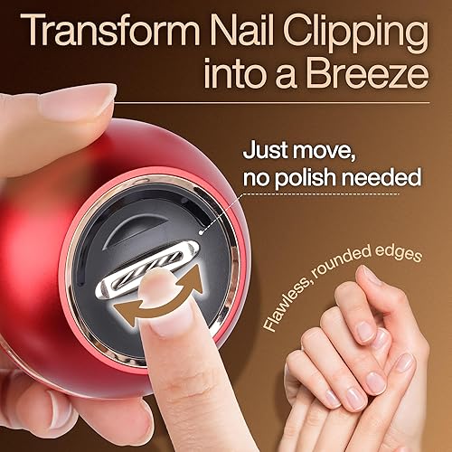 Miniatura 3 de Cortaúñas eléctrico para adultos, recortador de uñas eléctrico para bebés con luz y 2 velocidades, cortador de uñas y lima 2 en 1, diseño 2 en 1,