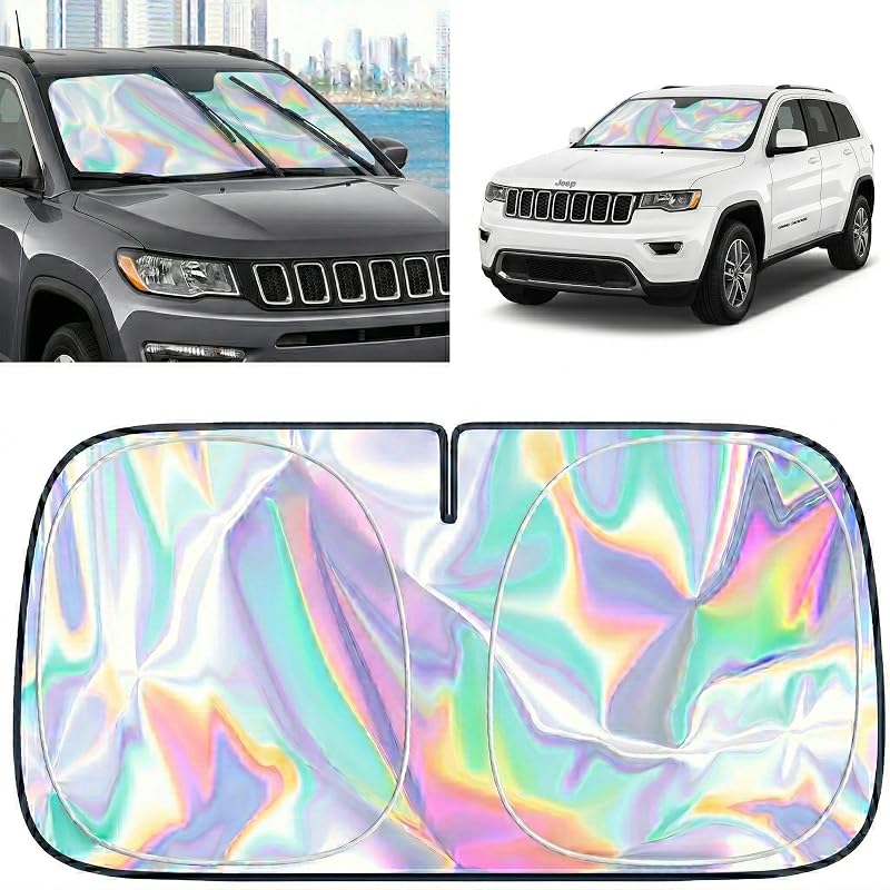 Protetor solar dobrável para para-brisa Jeep Grand Cherokee 2014–2026 JIADIANYOU