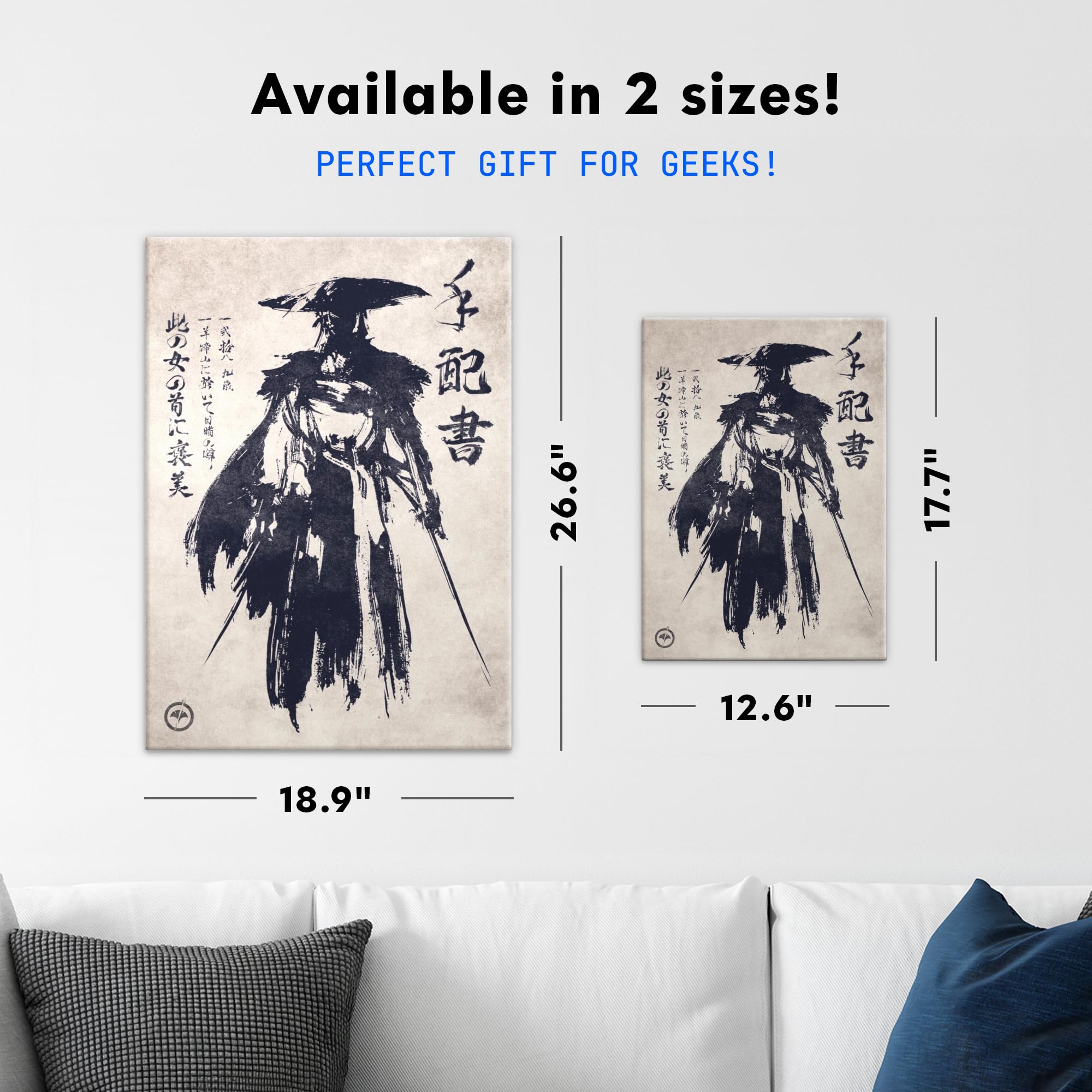 Displate Offiziell Ghost of Yōtei MetallPoster - Ink Power - Magnetische Befestigung Inklusive - Lizenziert Bilder Poster 45 cm x 32 cm