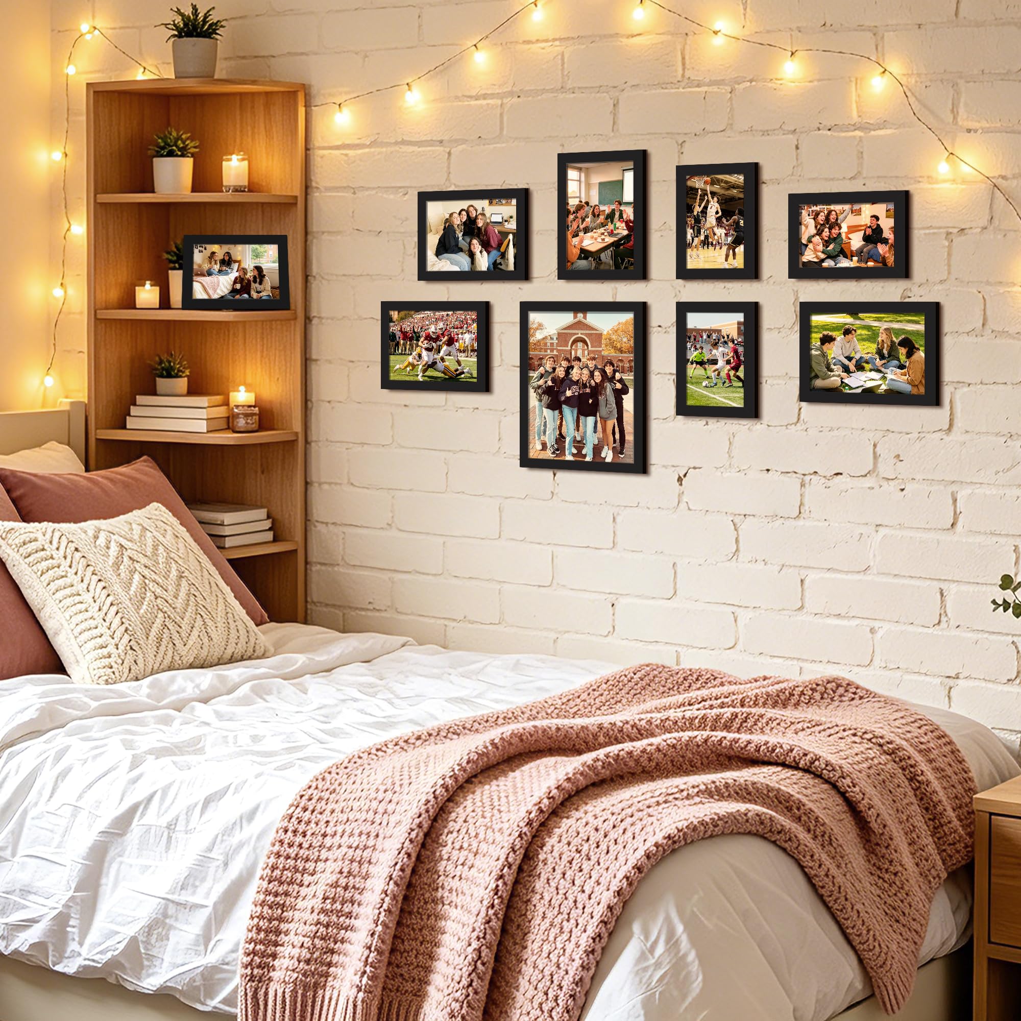 upsimples 19 Pack Picture Frames Collage Wall Decor for Mounting or Tabletop Dis — product photo