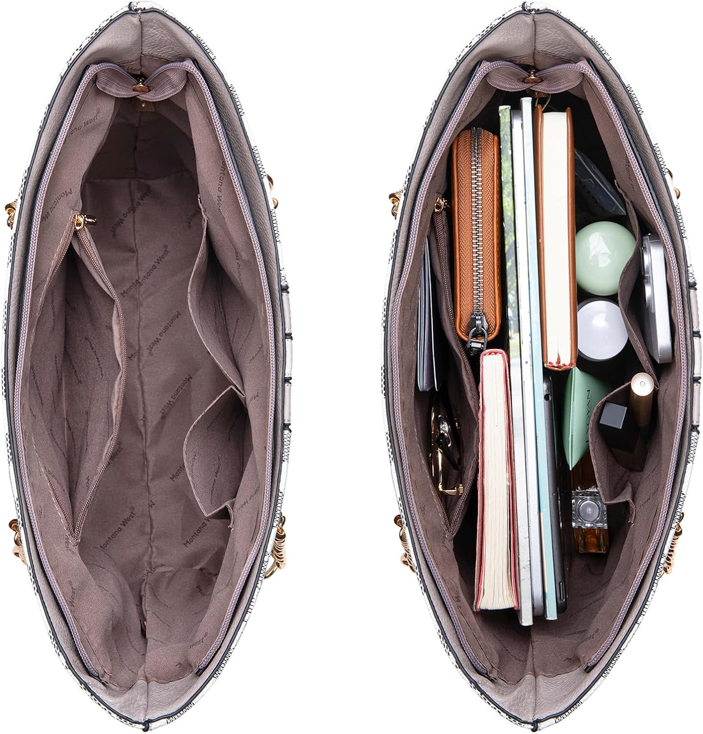 Montana West Tote Bag for Women Chain Top-handle Handbags - Image 4