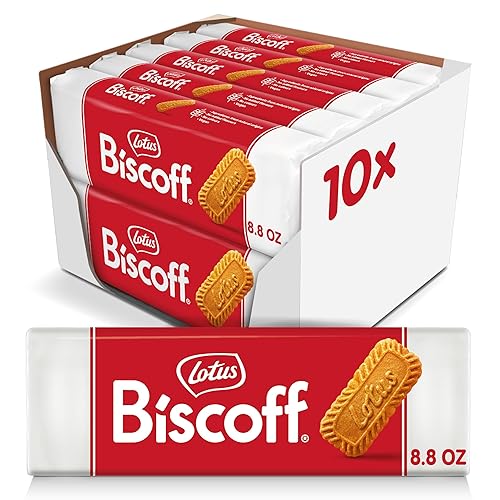 Lotus Biscoff, Caramelized Biscuit Cookies, non GMO + Vegan - 8.8 Ounce (Pack of 10) - Biscoff - 32 Cookies (Pack of 10)