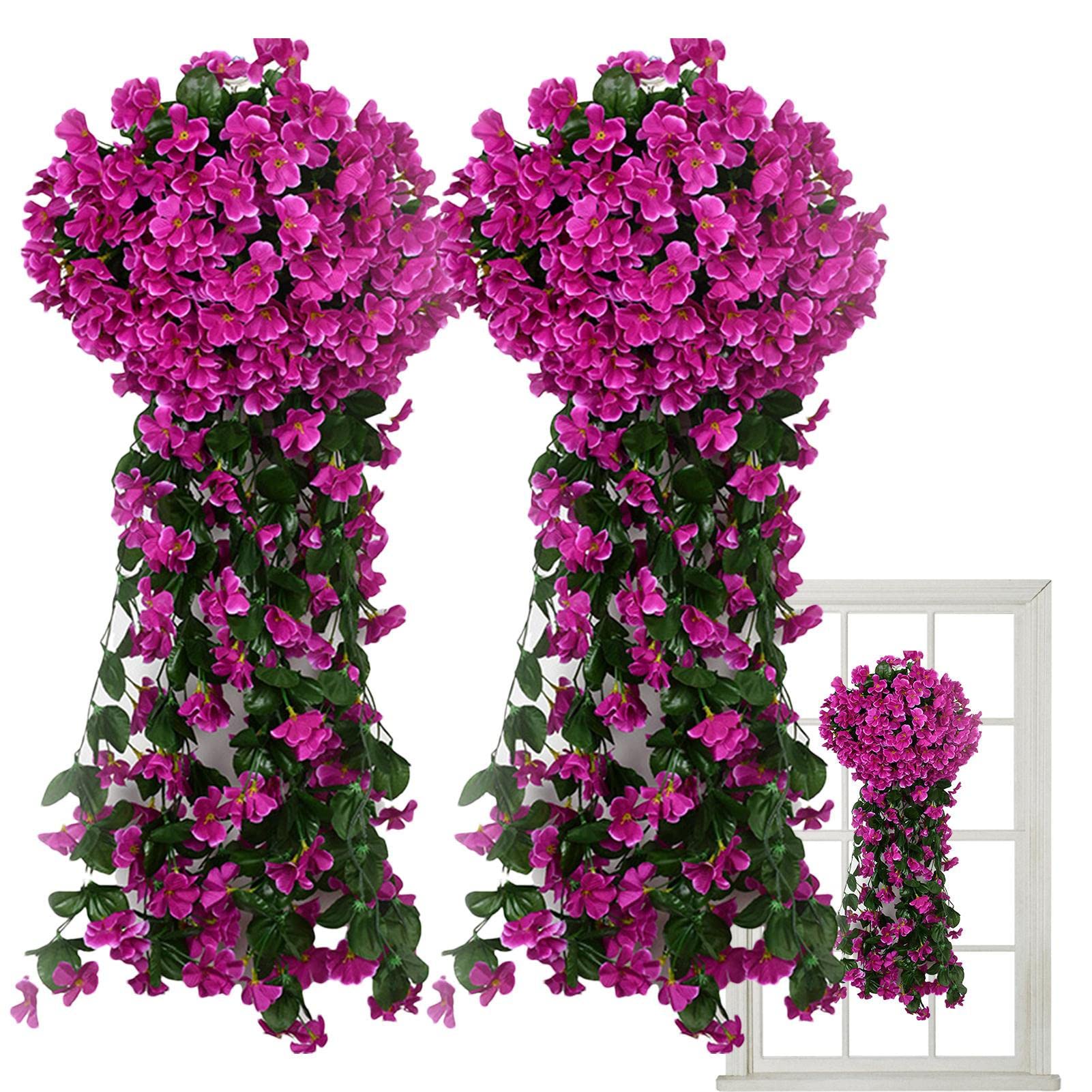 Géraniums fleurs artificielles réalistes pour embellir vos extérieurs