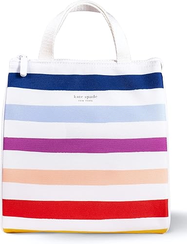 Kate Spade New York - Lonchera con forro interior aislado plateado y bolsillo interior de almacenamiento Kate Spade New York - Lonchera con forro interior aislado plateado y bolsillo interior de almacenamiento