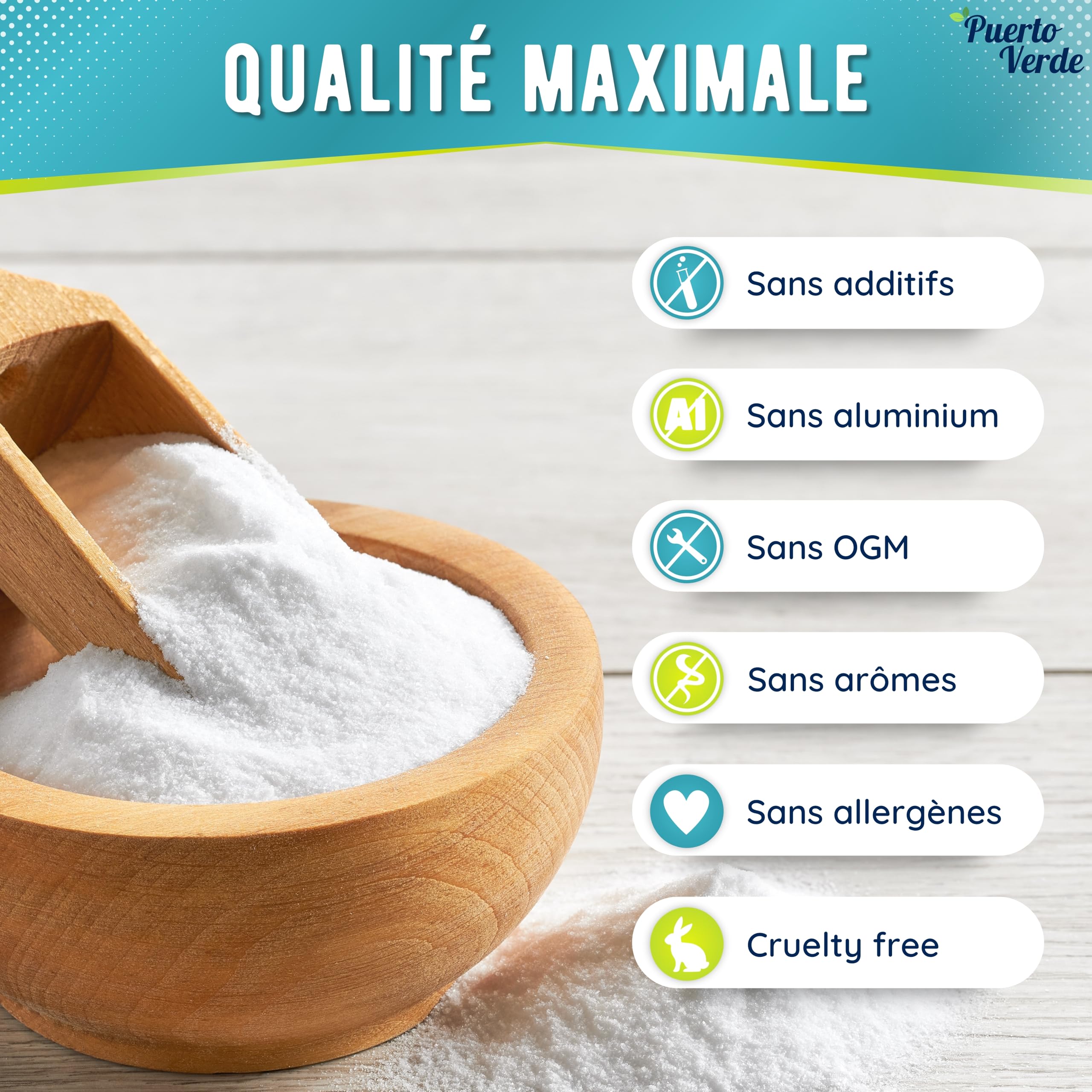 Bicarbonate de Soude 10 Kg. Sans Aluminium et 100% Naturel.