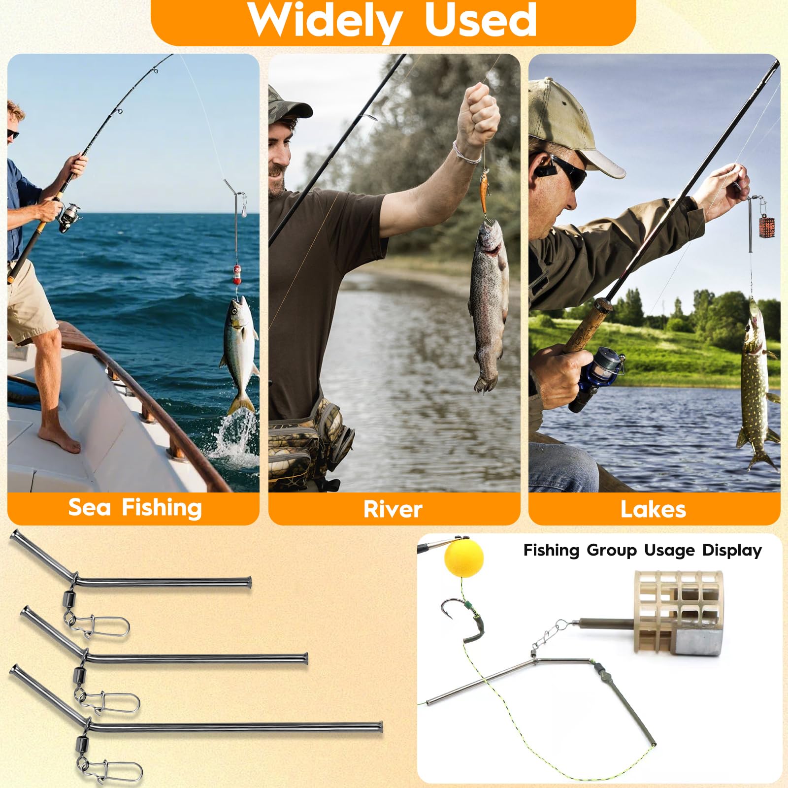 Fundas de Pesca antienredos 7/9/12 cm Tubo de Cobre Accesorios de Plomo