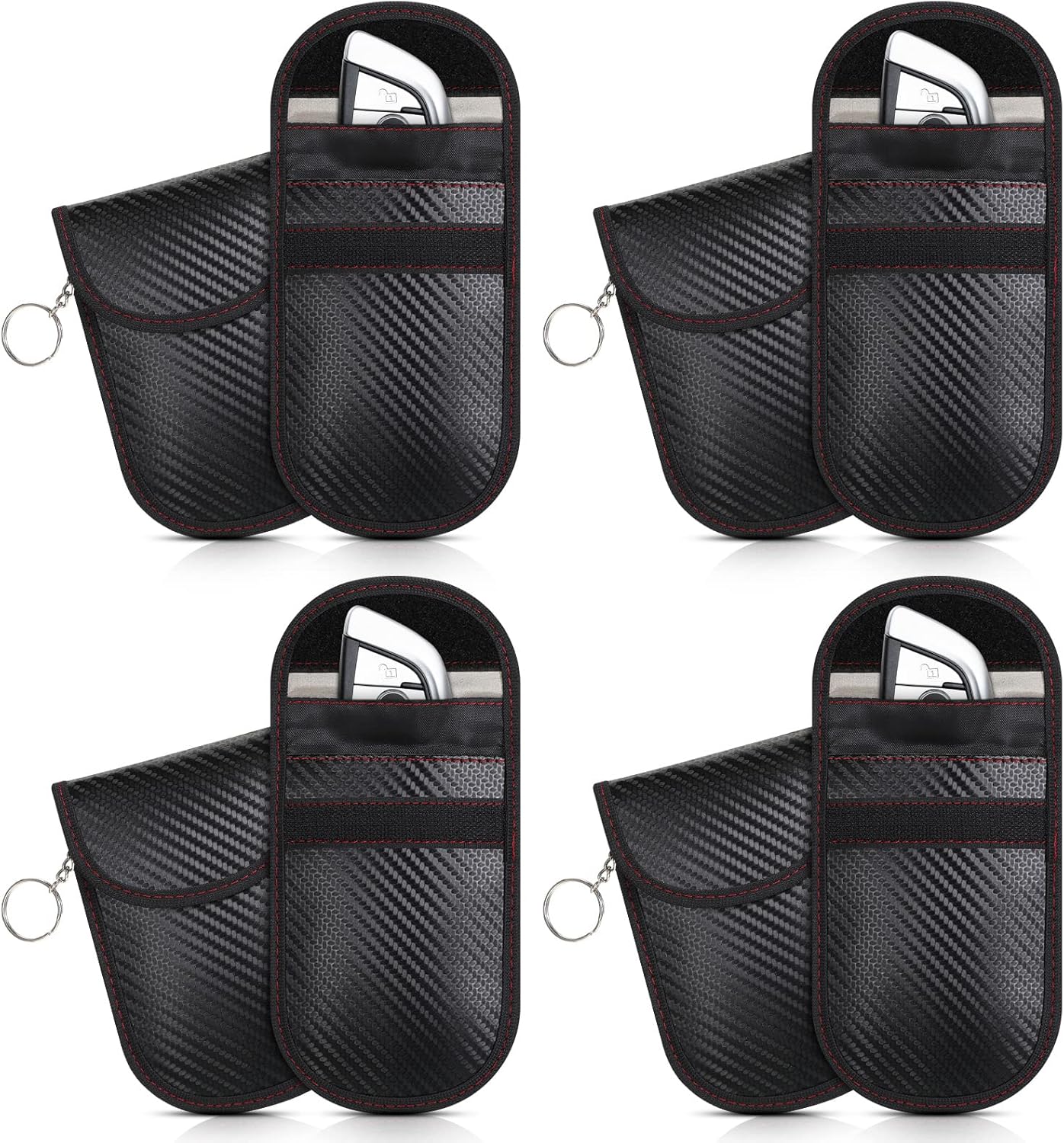 Yexiya 8 PCS Upgraded Faraday Bag for Key Fob Faraday Key