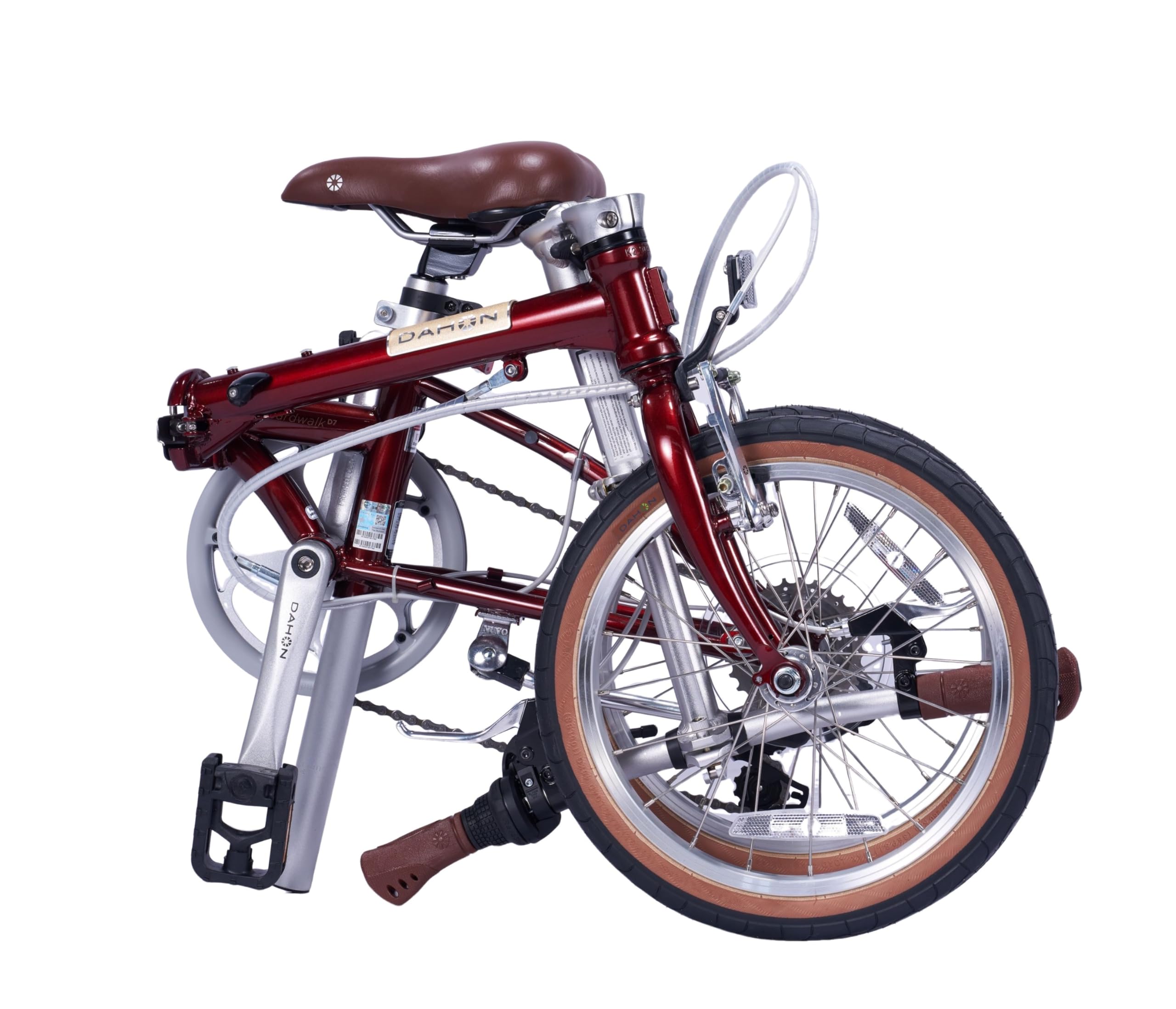 DAHON Boardwalk D7 Klappfahrrad fr Erwachsene 16 Zoll Faltrad mit 7 Gang  Schaltung, Faltbares Citybike fr Pendler und Reisen, Rot : Amazon.de:  Sport & Freizeit