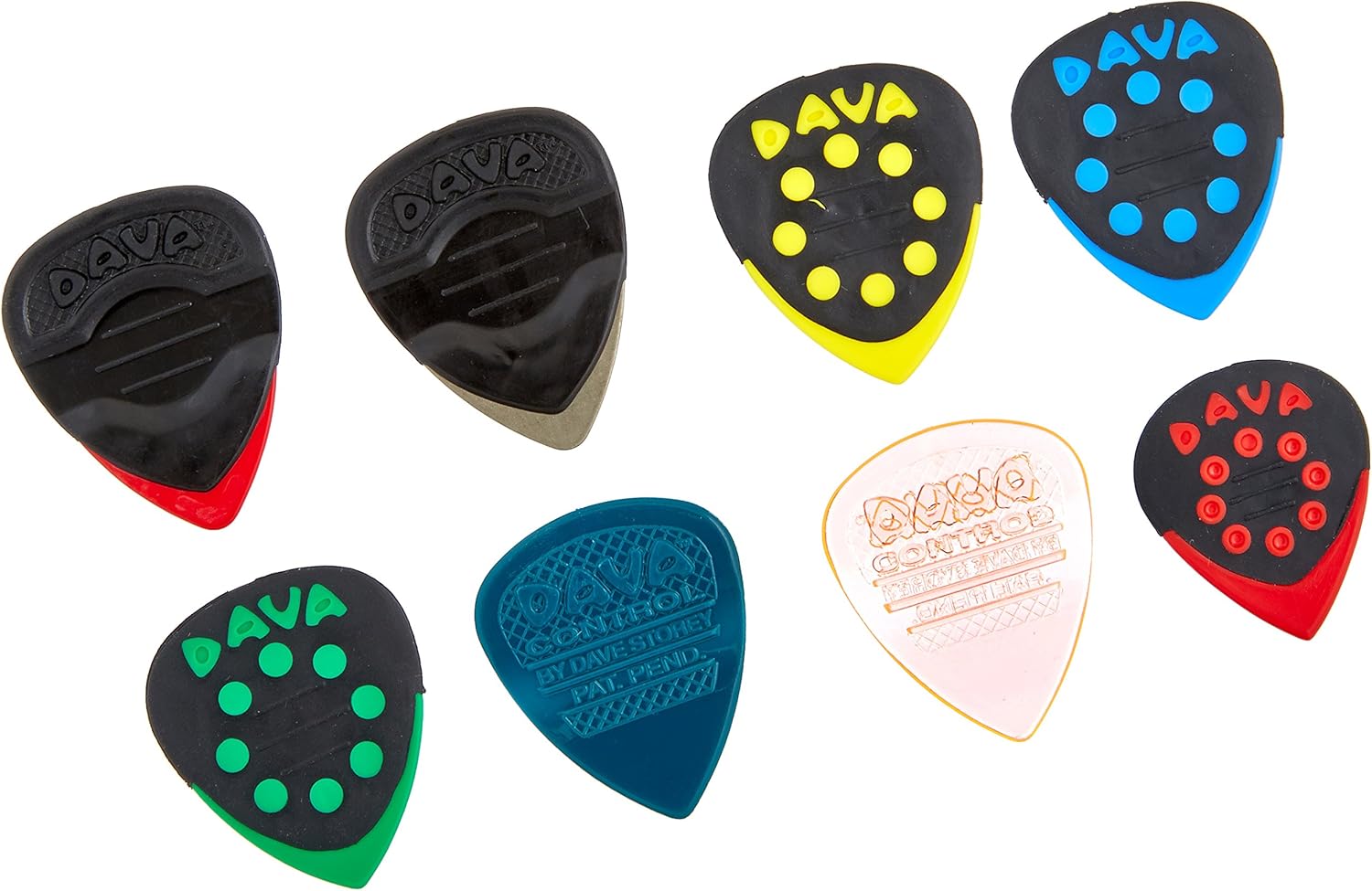 Dava Guitar Picks, Multicolor, inch (8128) Musical