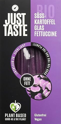 Just Taste Bio Süßkartoffel Glas Fettuccine, 6er Pack (6 x