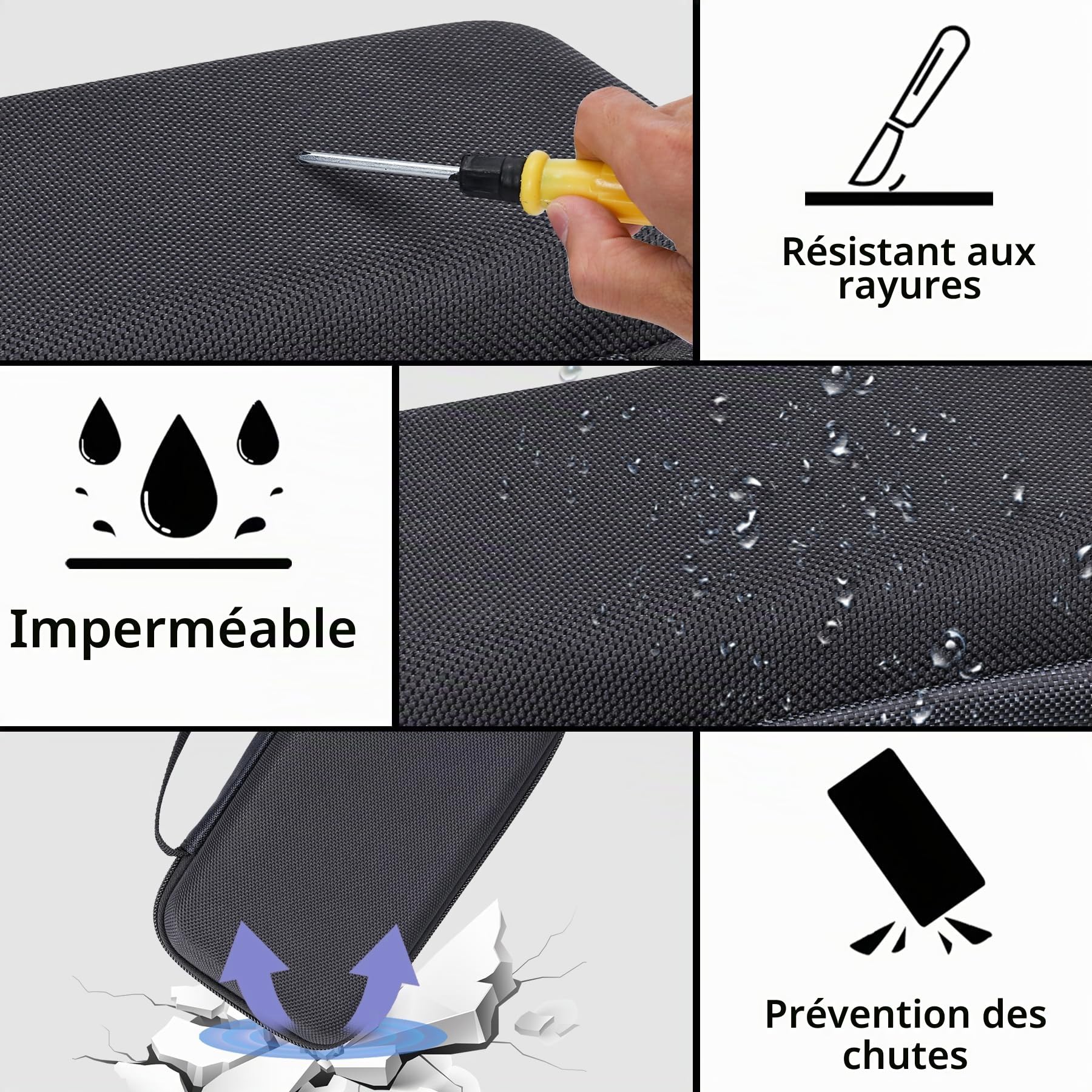 Aenllosi Étui Rigide de Protection pour Radio Dab, Noir Étui Seul | Ajustement Précis pour Radio Dab, Compatible aussi avec FM Portable & Radio Solaire Dynamo 5000mAh, Coque Rigide en EVA