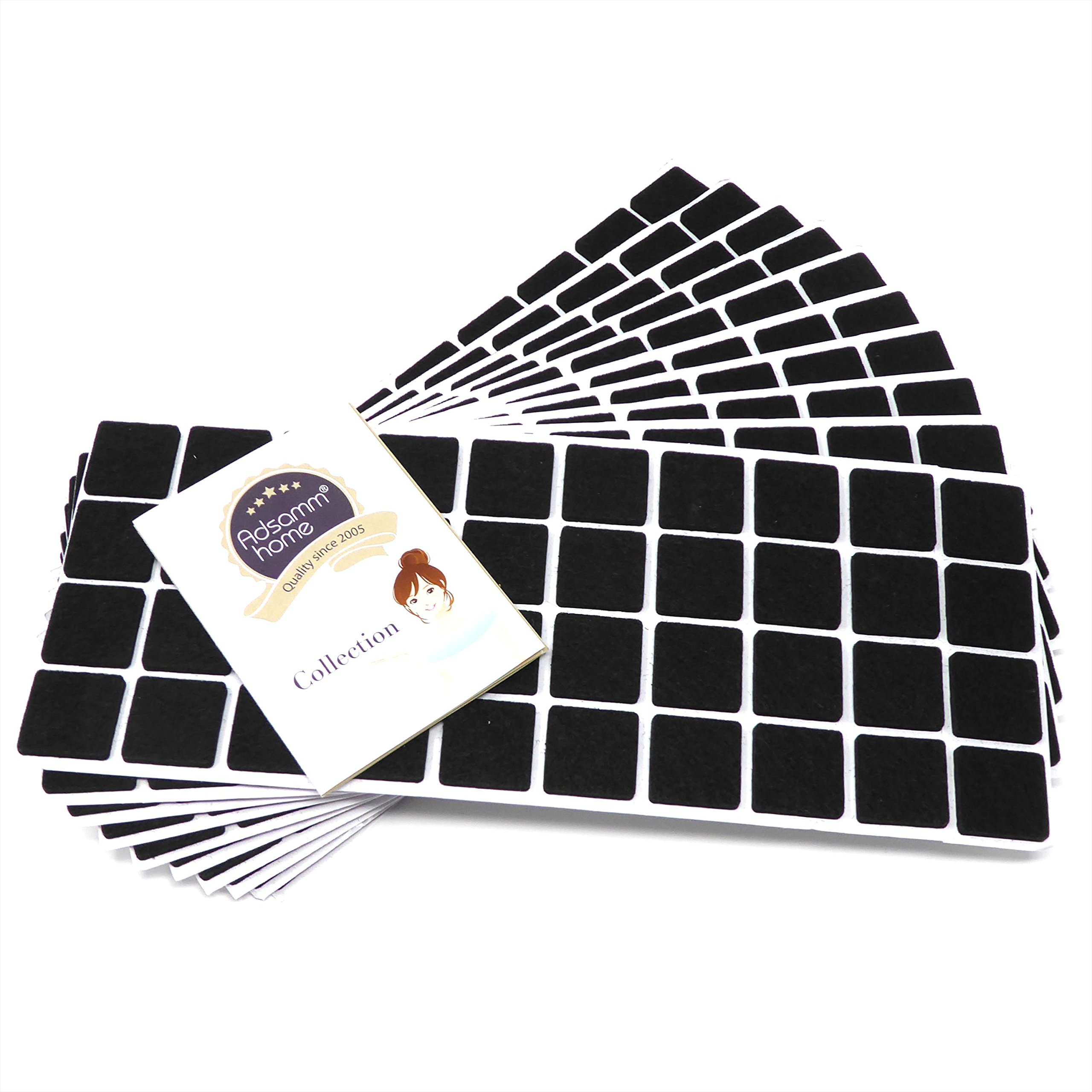 Adsamm® / 40 X Patins En Feutre En Laine Véritable/Marron