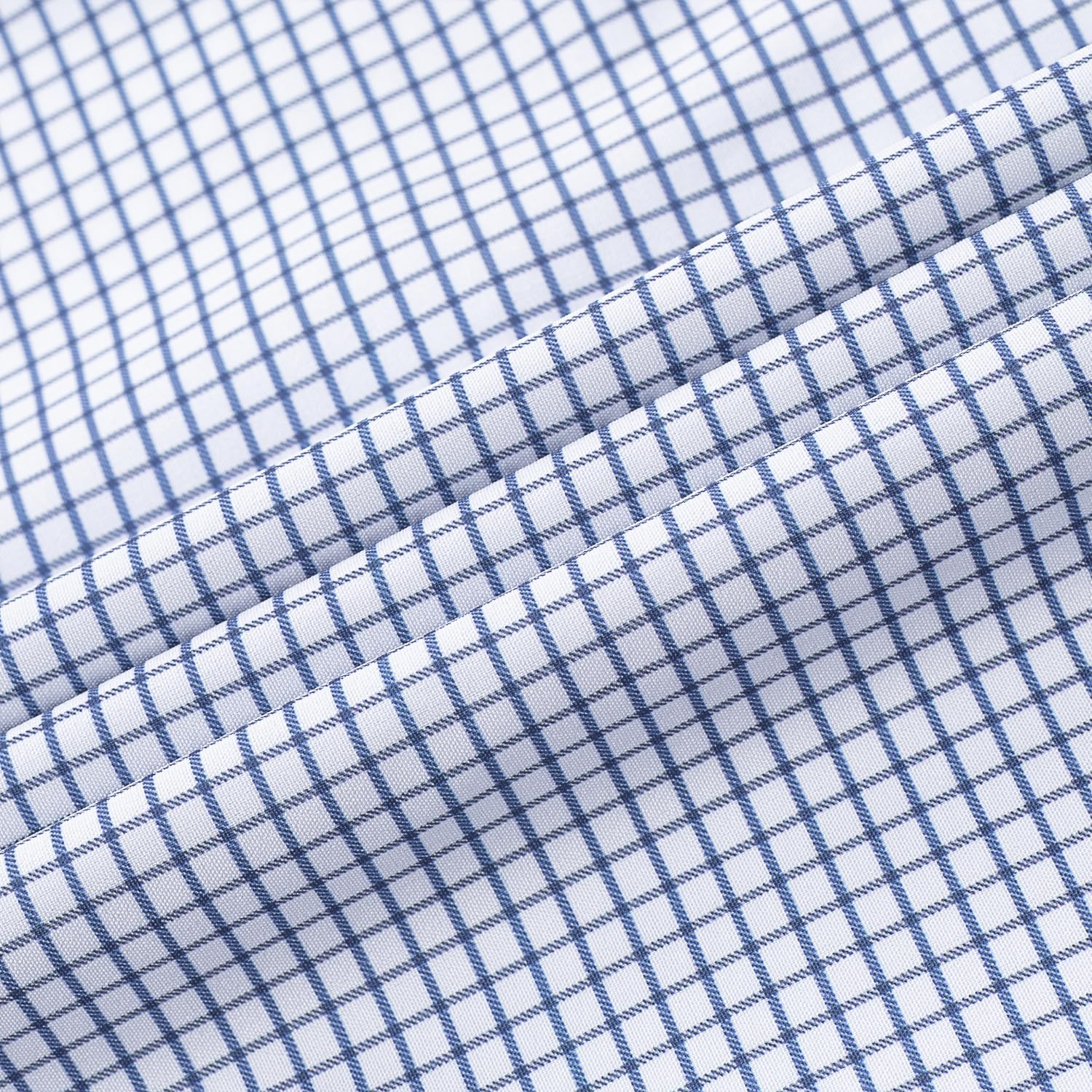 Men's Stretch Wrinkle Resistant Dress Shirt Long Sleeve Button up Business Casual Shirt Regular Fit - Image 2