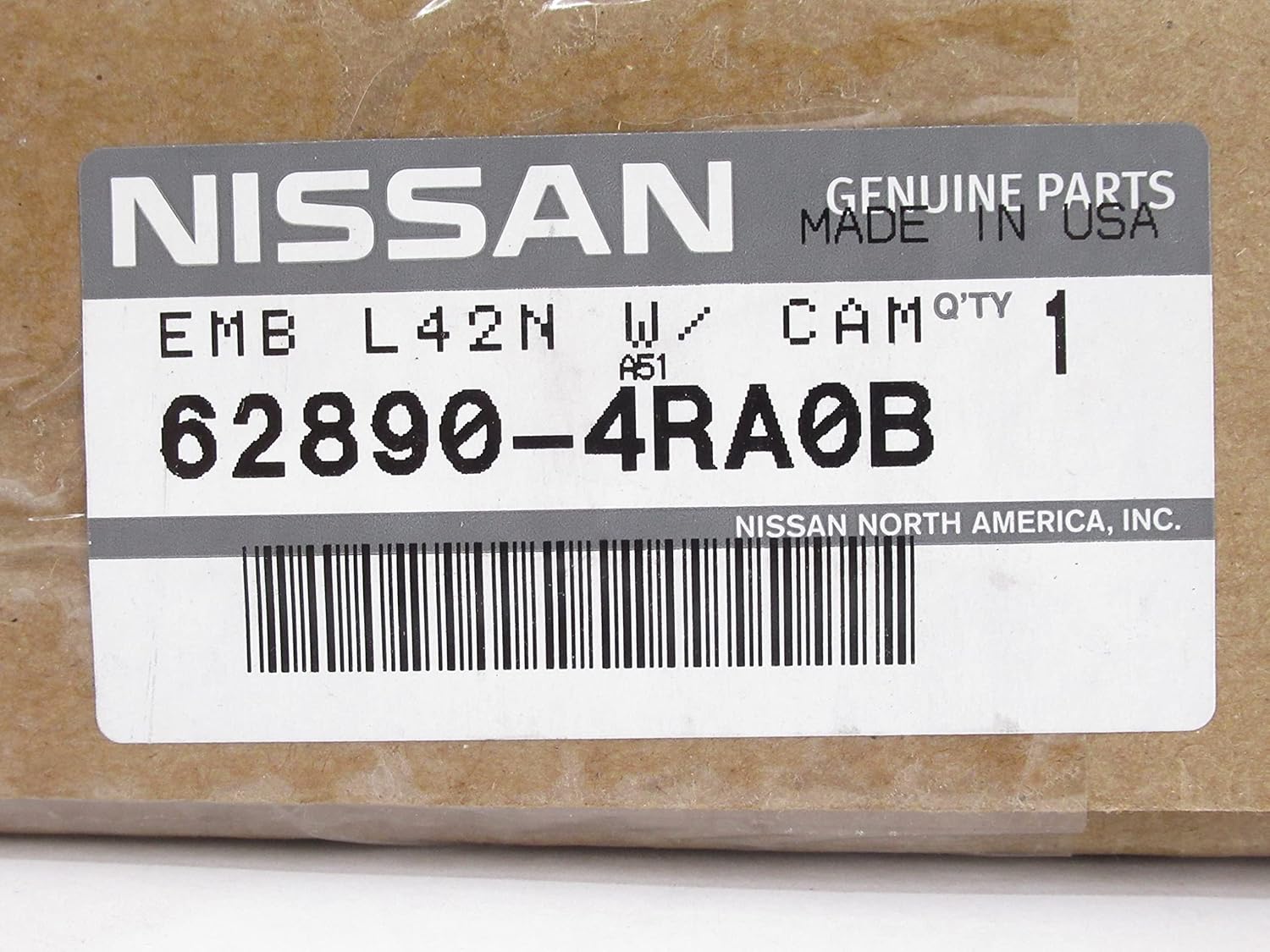 OEM Genuine Nissan Radiator Grille Emblem 62890-4RA0B 628904RA0B